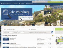 Tablet Screenshot of jobs-wuerzburg.de